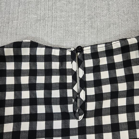 Urban Bliss Wom 8 Short Sleeve Plaid Ruffle Tier Midi Dress Cottagecore Prairie - Picture 13 of 13